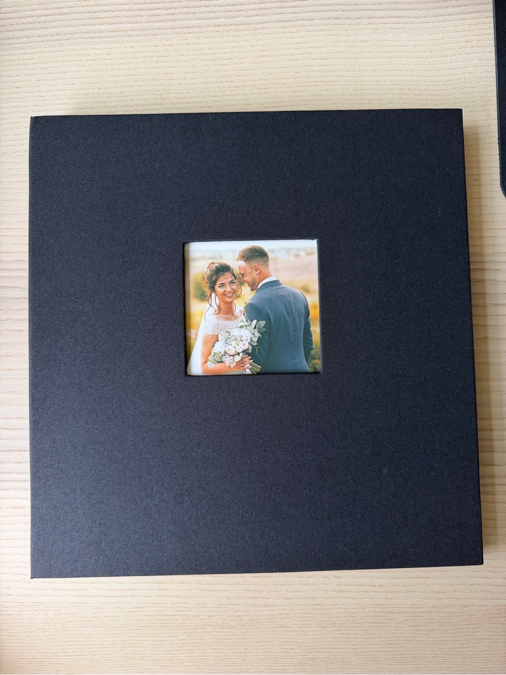 Peter Pauper Press Black Linen Self-Adhesive Photo Album 40 Pages Keepsake